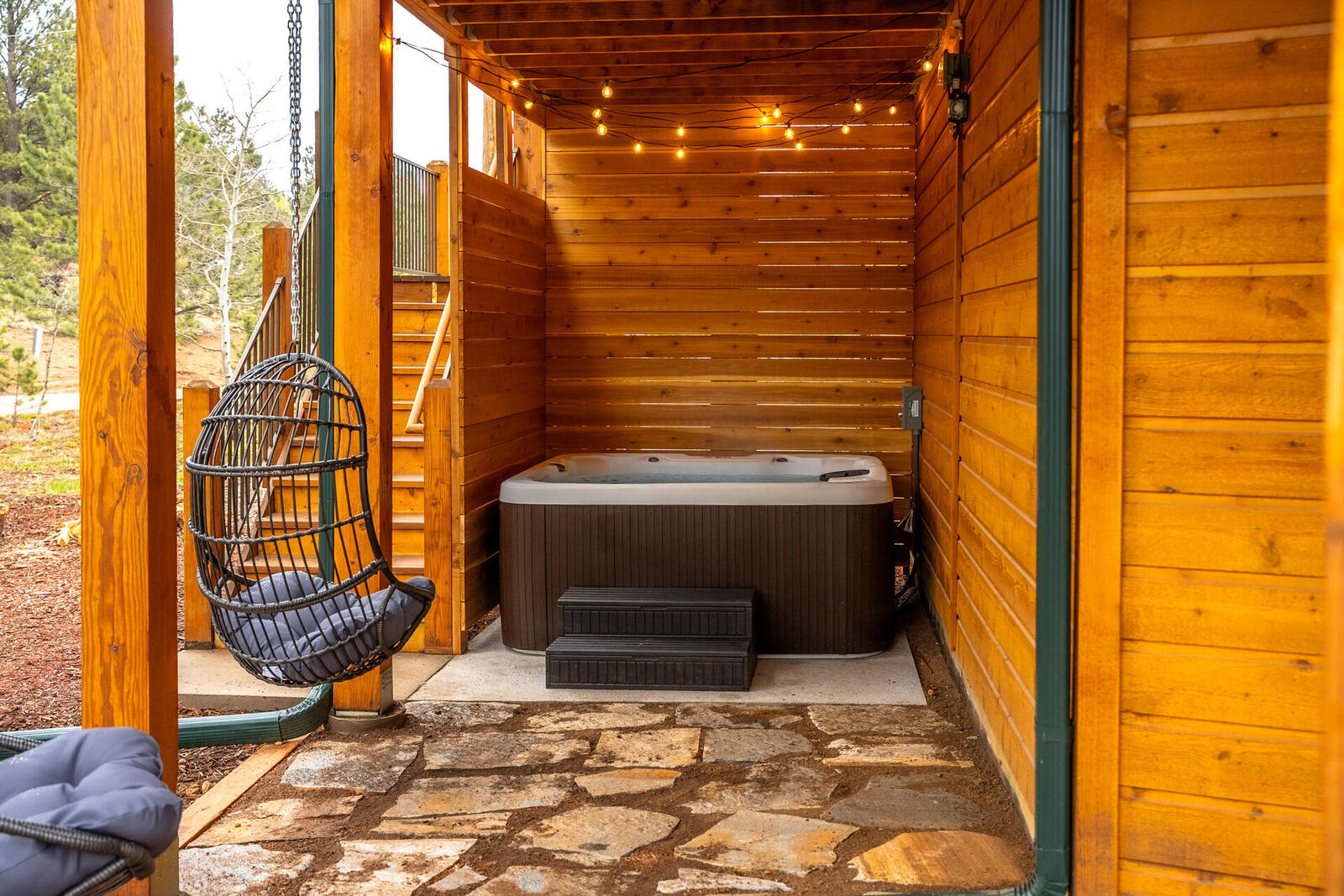 Cabin exterior deck